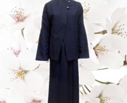 品方生命禮儀-禮儀用品-壽衣百科-現代服飾-女套裝衣裙-W21藍