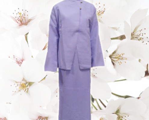 品方生命禮儀-禮儀用品-壽衣百科-現代服飾-女套裝衣裙-W22紫