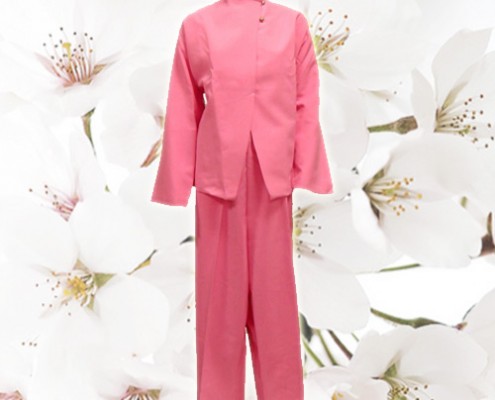 品方生命禮儀-禮儀用品-壽衣百科-現代服飾-女套裝褲裝-W24粉紅