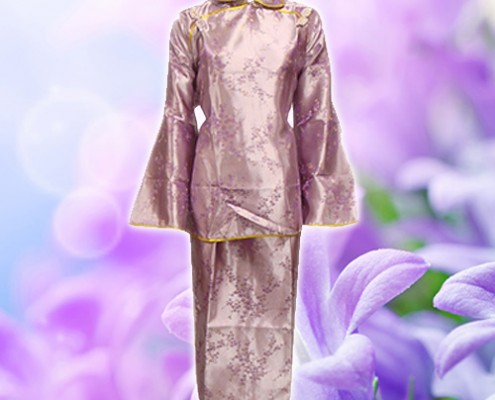 品方生命禮儀-禮儀用品-壽衣百科-雙色緞-鳳仙裝-W8紫