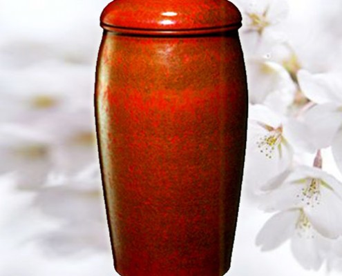 品方生命禮儀-禮儀用品-骨灰罐百科-大金斗-紅彩結晶釉